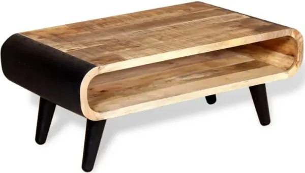 vidaXL Coffee Table Rough Mango Wood 35.4"x21.7"x15.4"