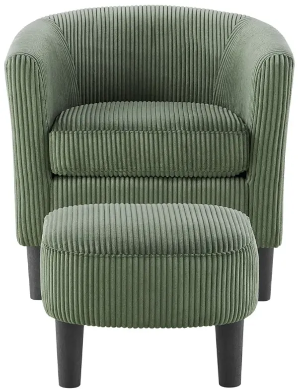 Streamdale Comfy and Chic Armchair with Ottoman