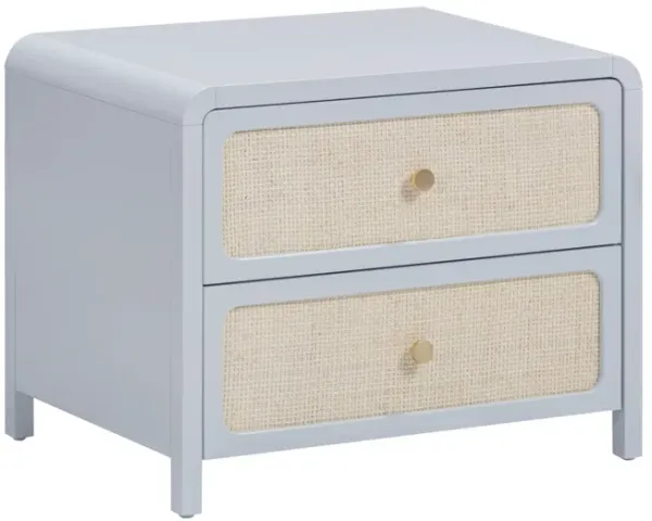 Patty Rattan 2 Drawer Nightstand