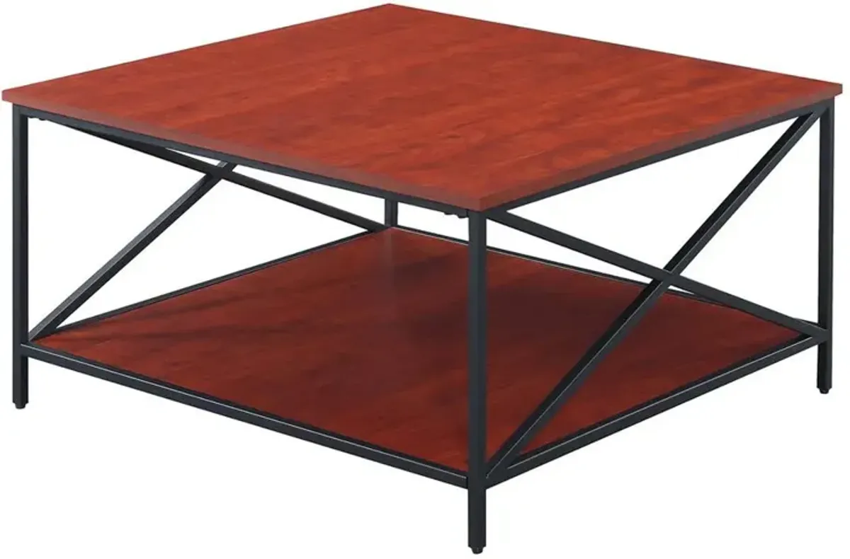 Convience Concept, Inc. Tucson Metal Square Coffee Table with Shelf