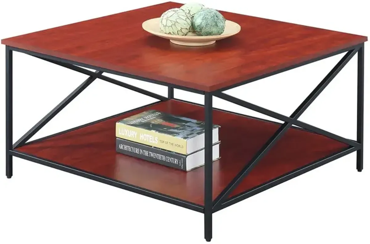 Convience Concept, Inc. Tucson Metal Square Coffee Table with Shelf