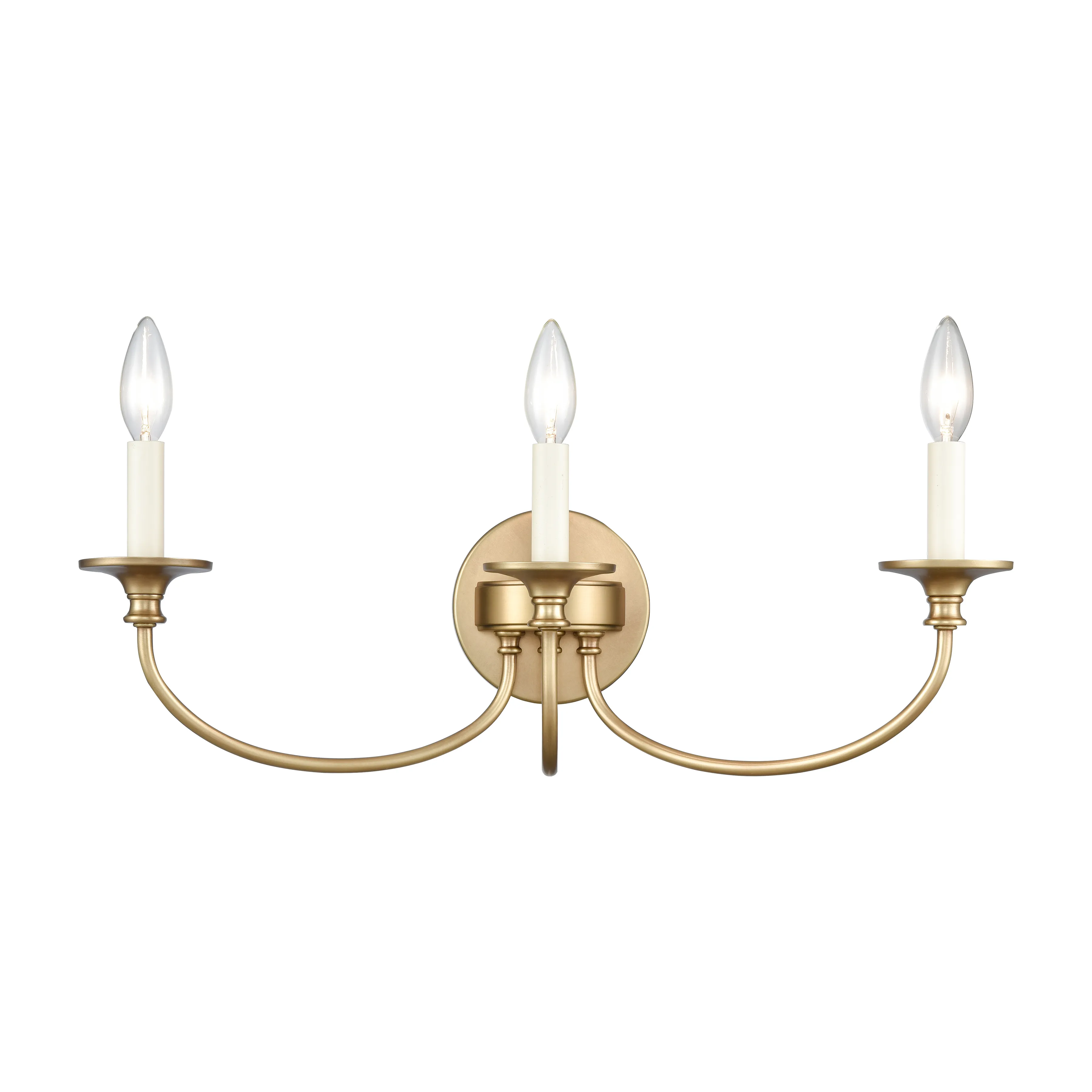 Cecil 22'' Wide 3-Light Brass Vanity Light