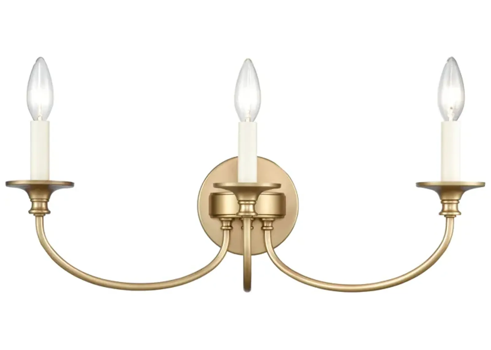 Cecil 22'' Wide 3-Light Brass Vanity Light