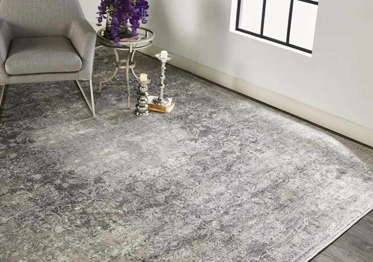 Sarrant 3964F Gray/Ivory/Tan 6'7" x 9'10" Rug