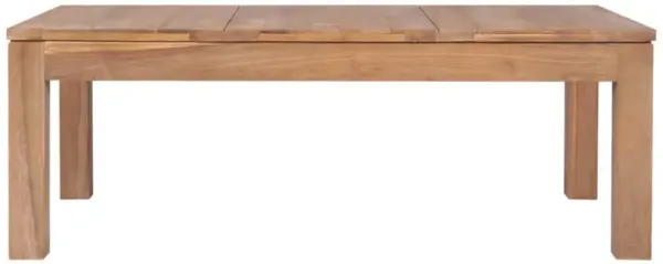 vidaXL Coffee Table Solid Teak Wood with Natural Finish 43.3"x23.6"x15.7"