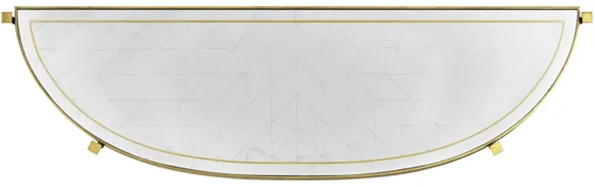 Luxe Large Half Moon Console Table