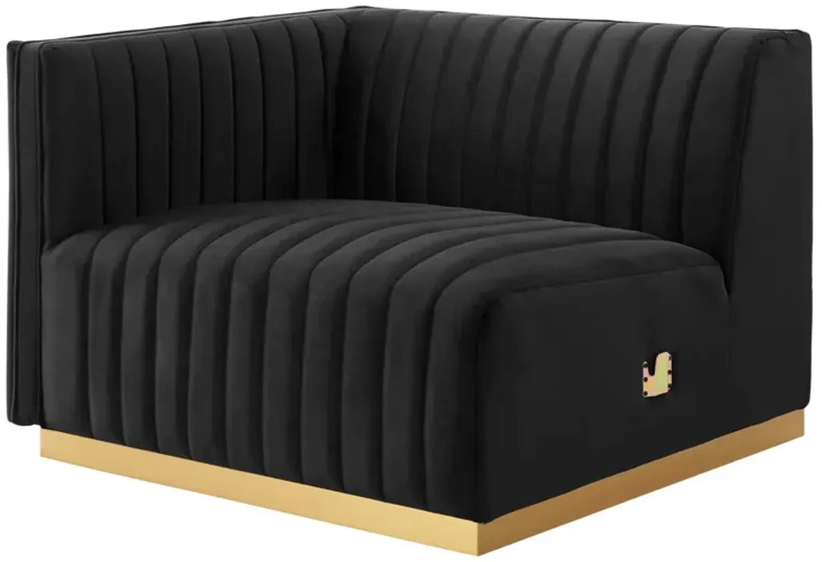 Conjure Channel Tufted Performance Velvet Sofa