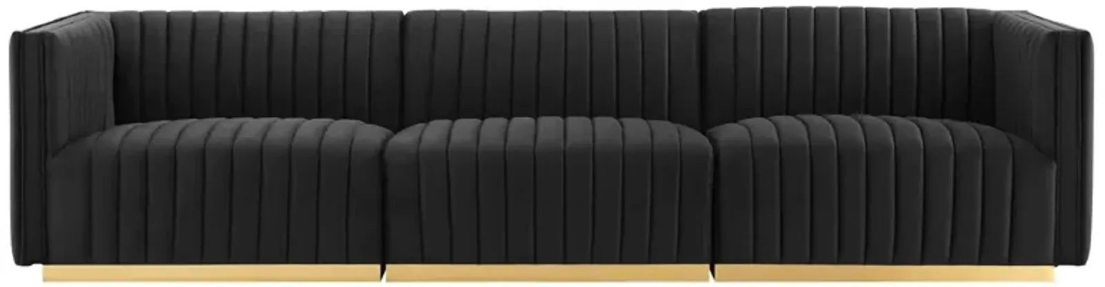 Conjure Channel Tufted Performance Velvet Sofa