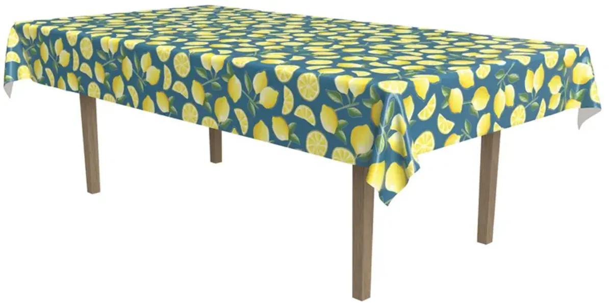 16" Vibrant Unique Lemon Designed Tablecover