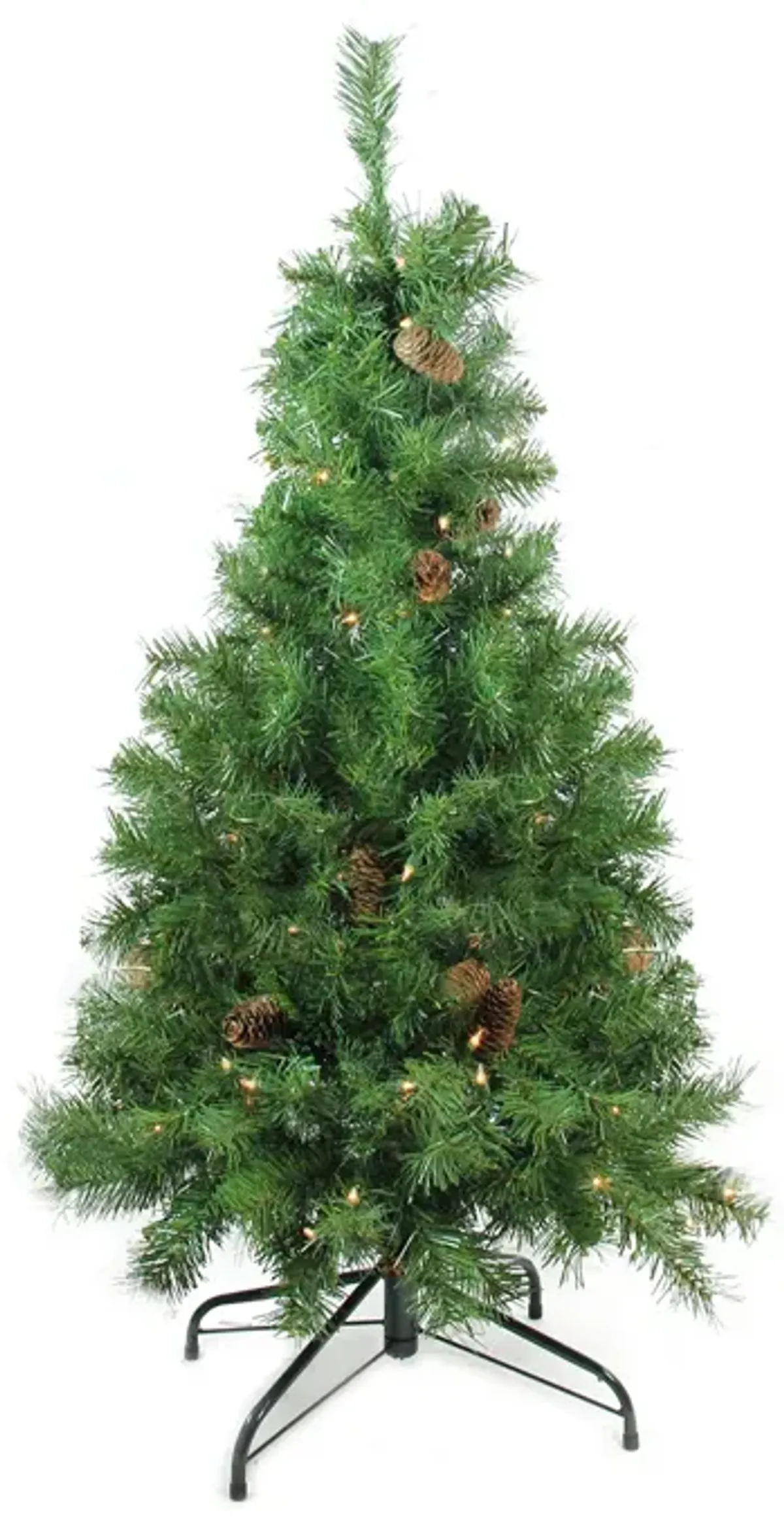4' Pre-Lit Full Dakota Red Pine Artificial Christmas Tree  Clear Lights