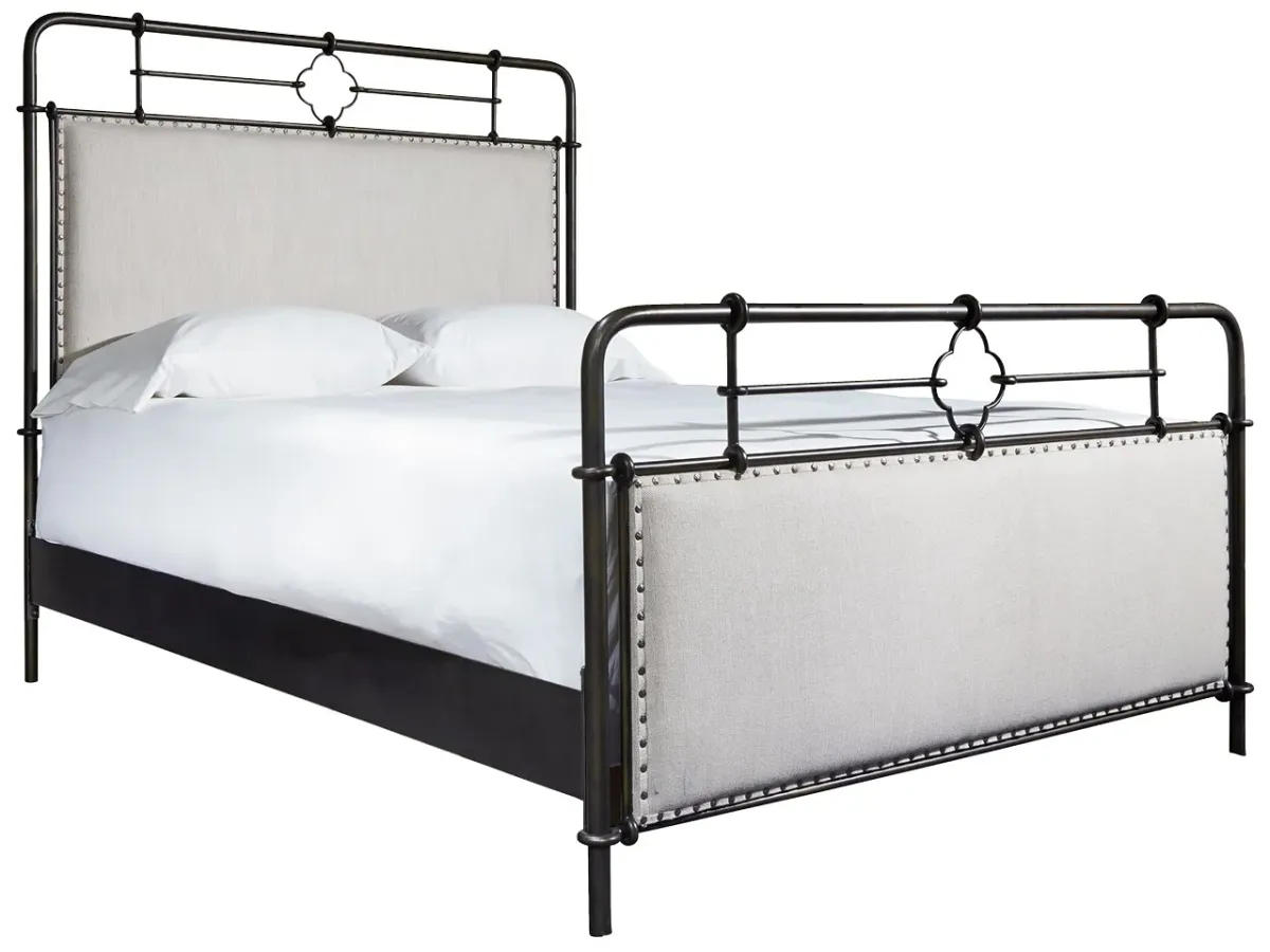 Upholstered Metal Bed King