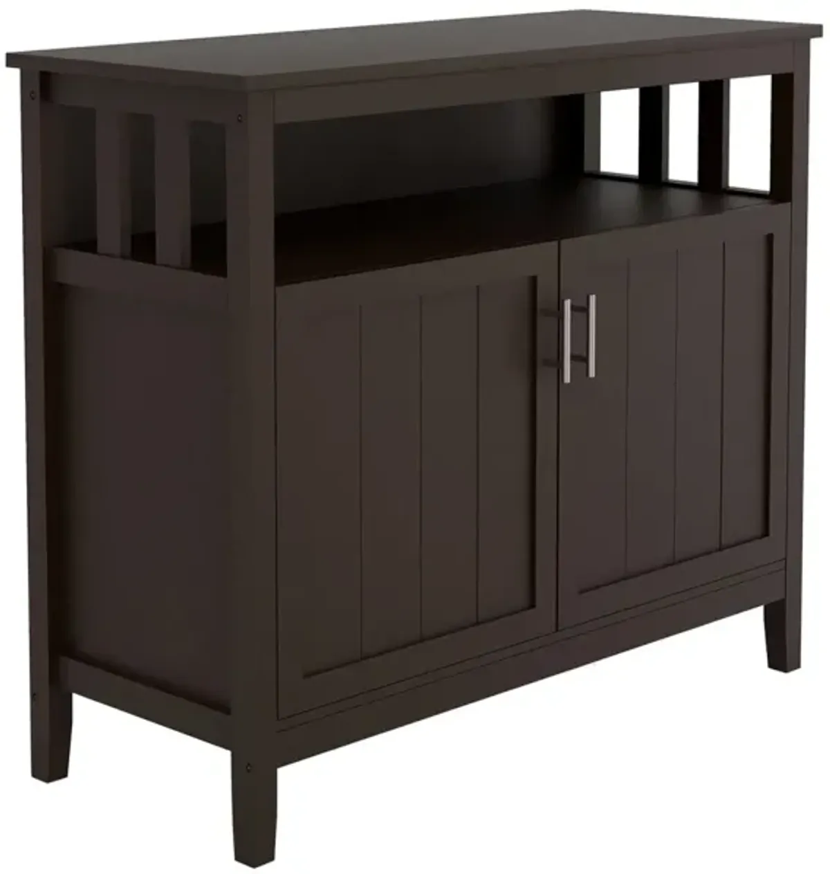 Kitchen Storage Sideboard And Buffet Server Cabinet-Brown