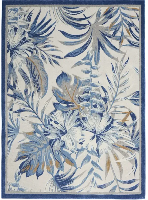 Seaside SDS02 Ivory/Blue 5'3" x 7'3" Rug