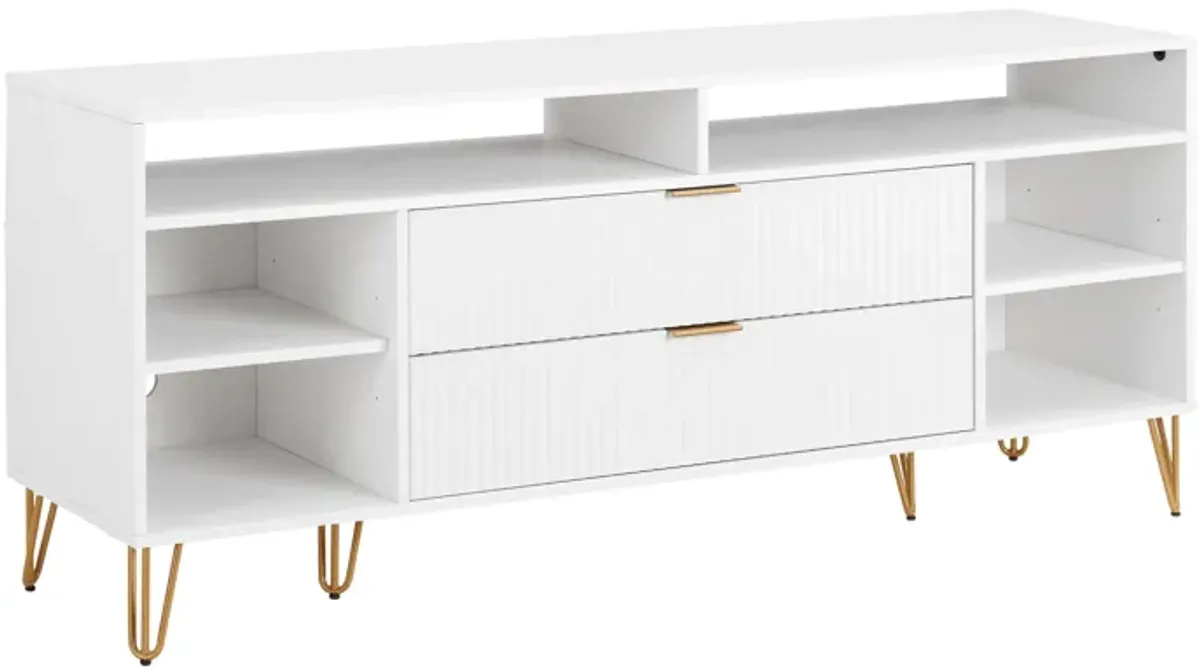 Dumbo Small TV Stand in White