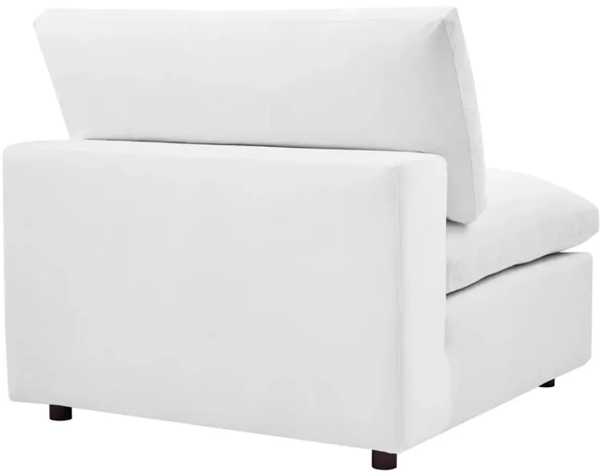 Commix Down Filled Overstuffed Performance Velvet 3-Seater Sofa