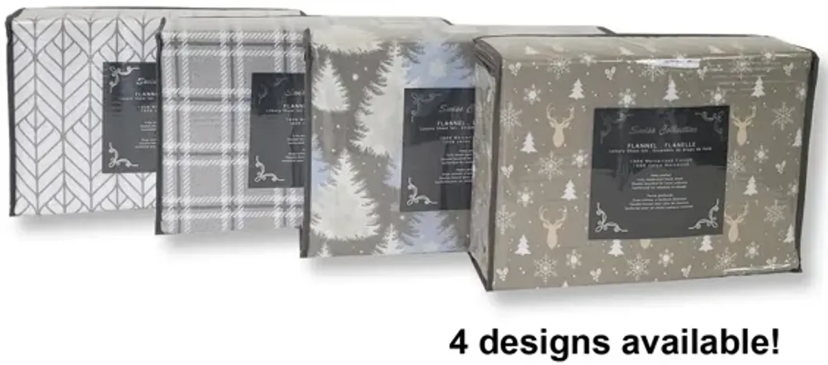 Cotton House - Flannel Sheet Set, 100% Mercerized Cotton