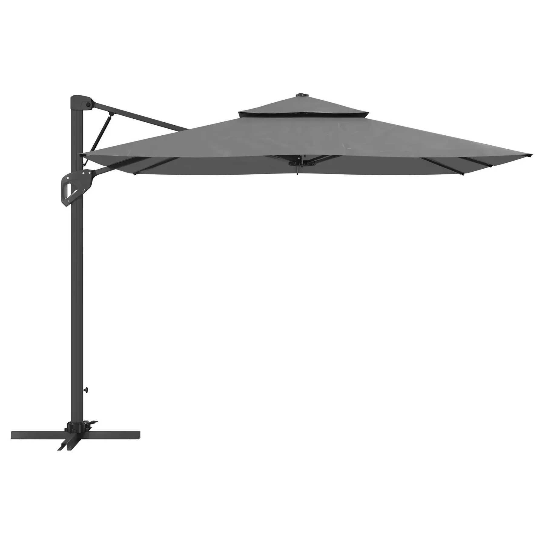 MONDAWE 10 ft. Square Offset Cantilever Outdoor Patio Umbrella