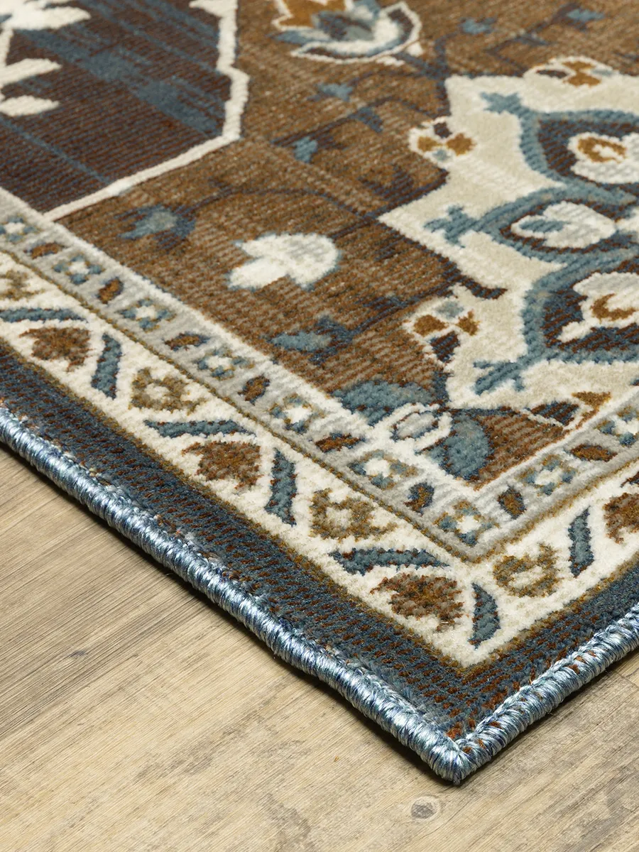 Ellington 6'7" x 9'6" Blue Rug