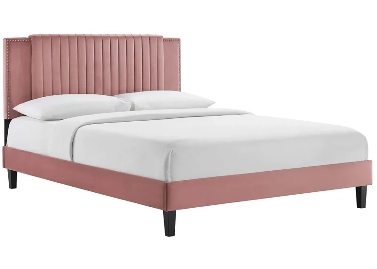 Modway - Zahra Channel Tufted Performance Velvet King Platform Bed