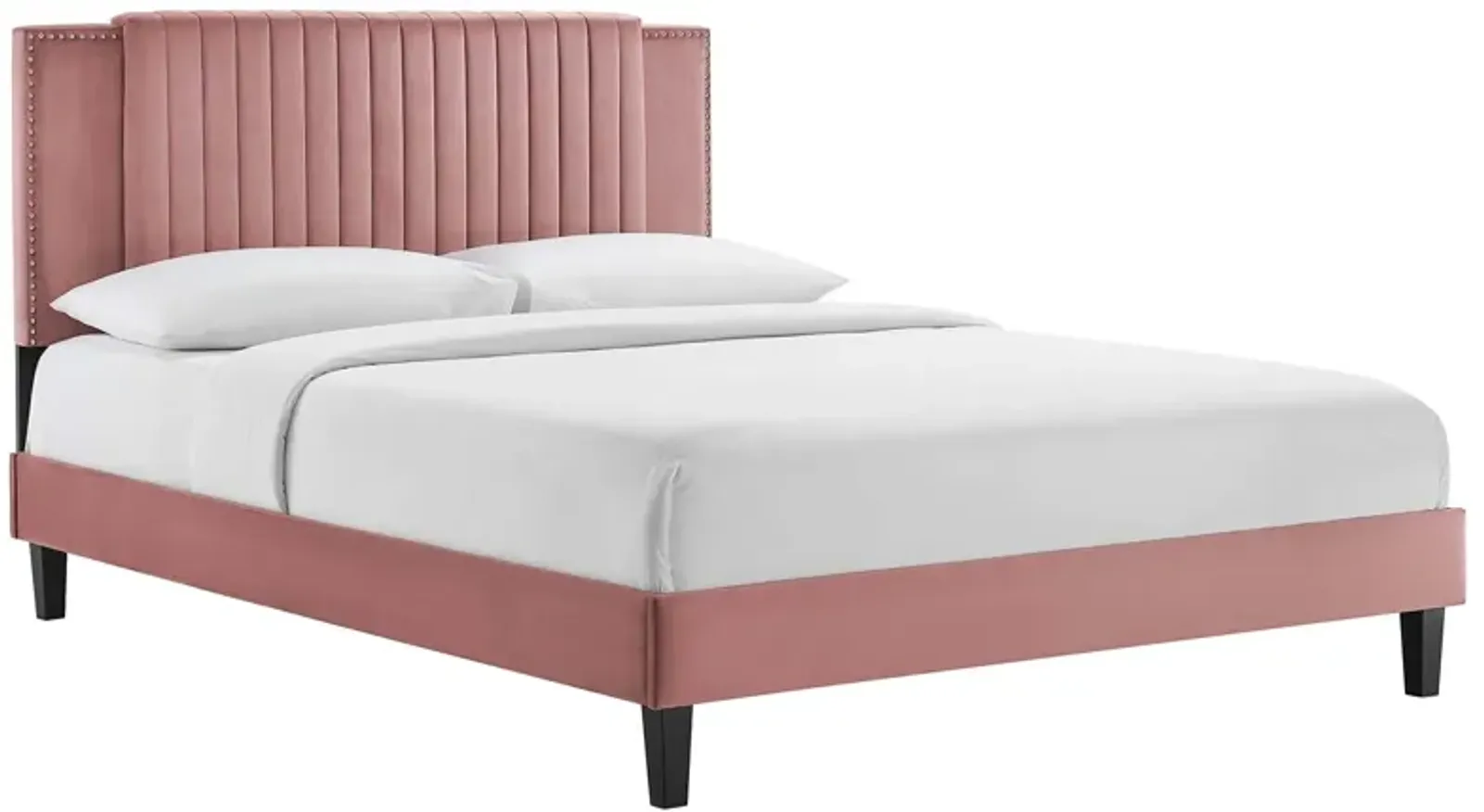 Modway - Zahra Channel Tufted Performance Velvet King Platform Bed