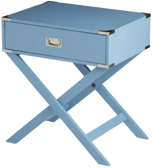 Modern 1-Drawer Nightstand End Table for Bedroom Storage and Bedside Use