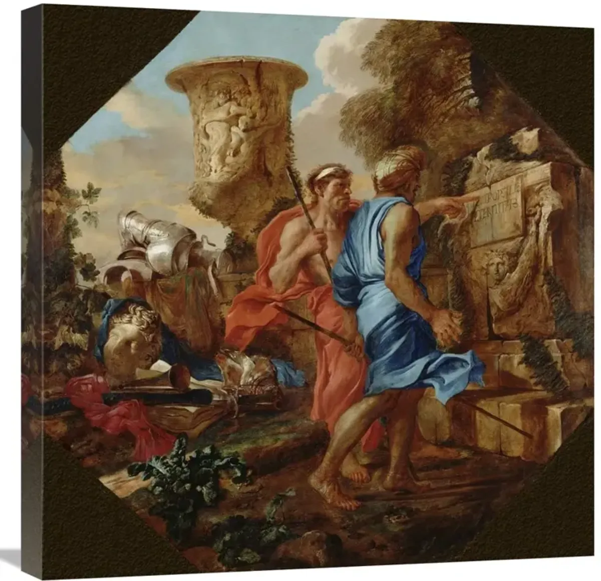 Arcadian Shepherds-Canvas Art-24x24