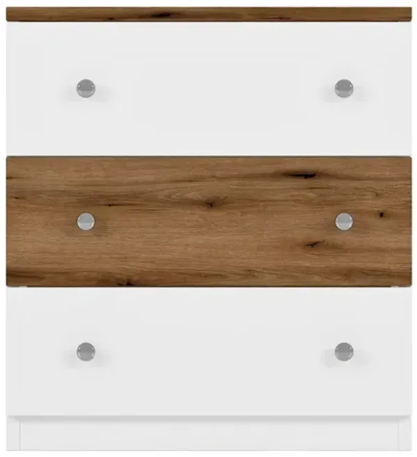 Streamdale Colorblock Nightstand with Drawer