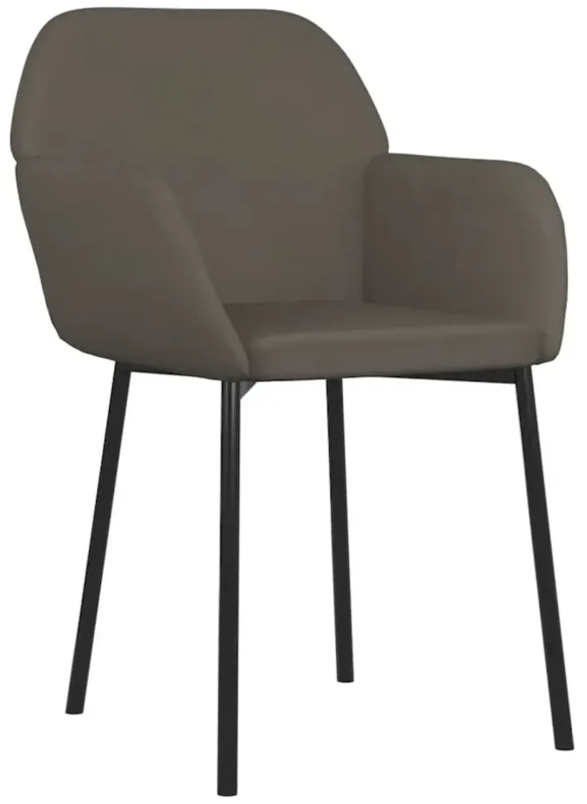 Dining Chairs 2 pcs Dark Gray Velvet