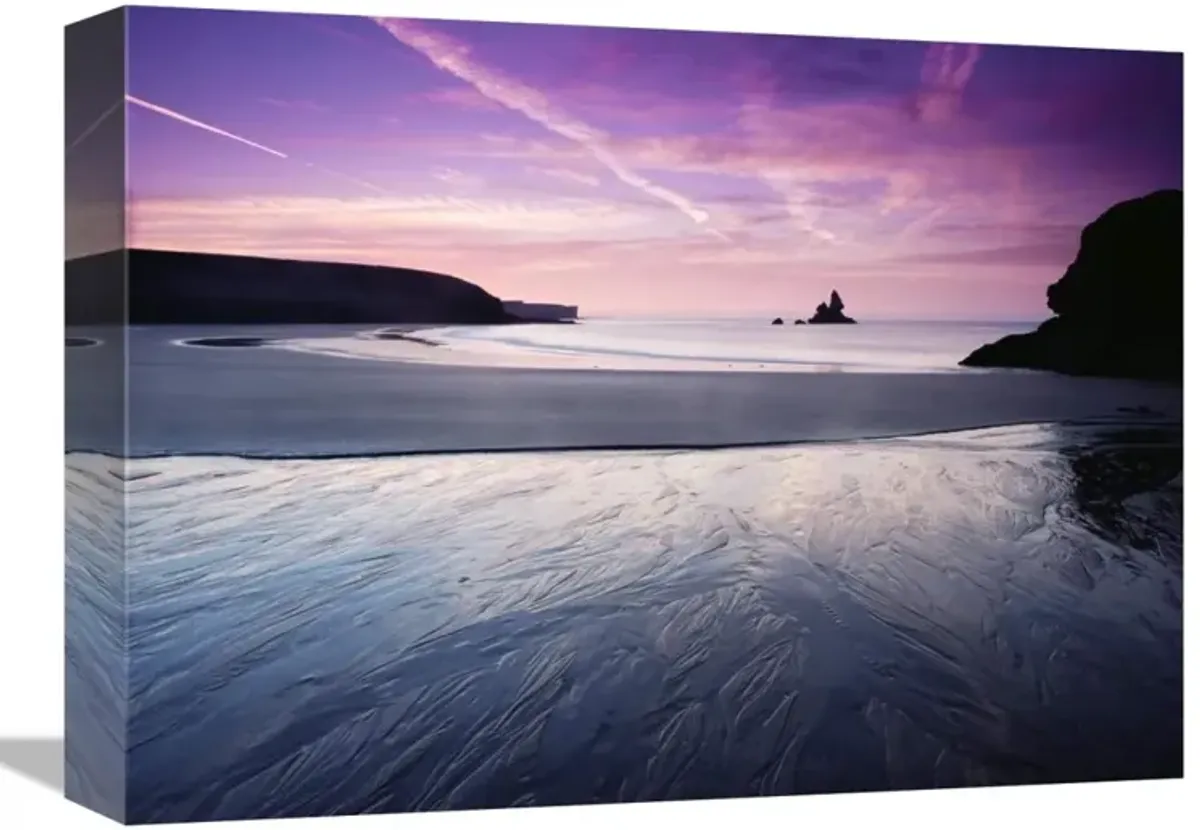Sunrise, Broadhaven, south Pembrokeshire National Park, Wales-Canvas Art-16x12