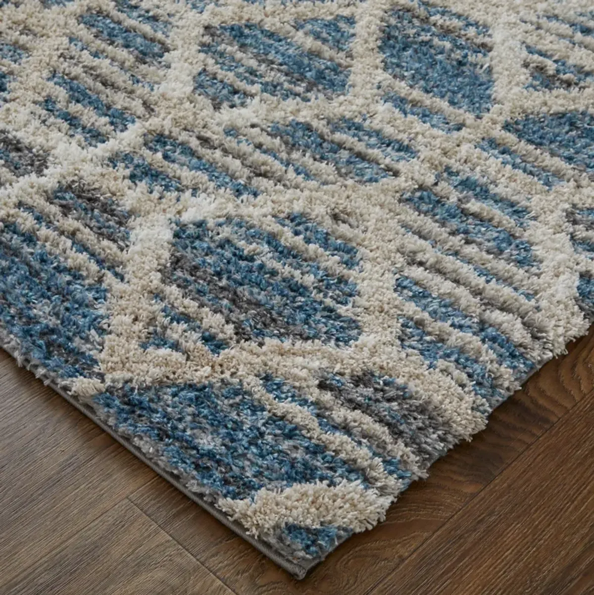 Mynka 39ICF Blue/Ivory 5' x 8' Rug