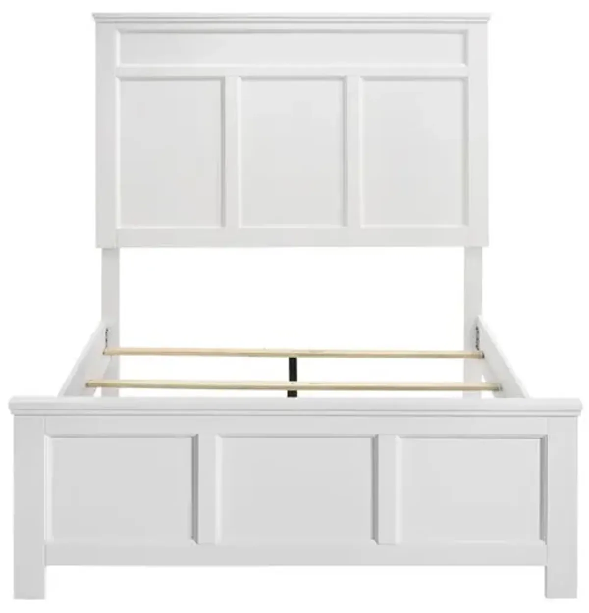 New Classic Furniture Furniture Andover Traditional Twin Size Wood Bed in White