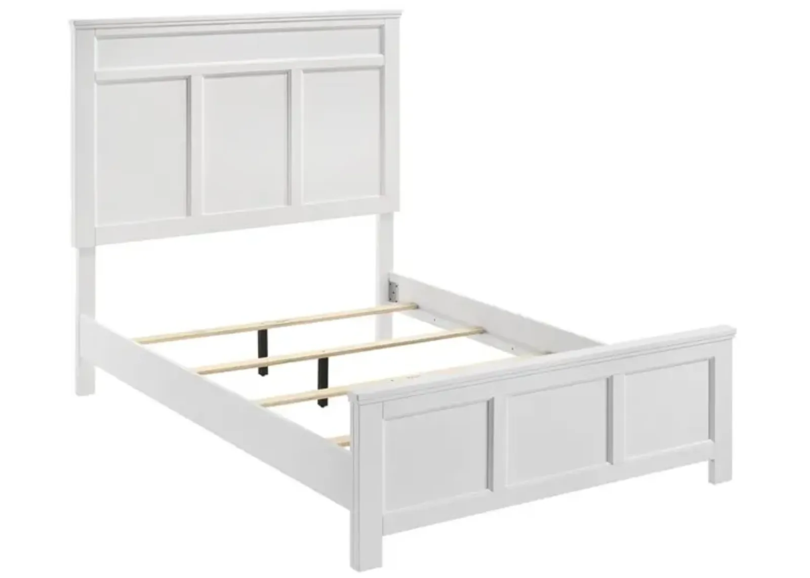 New Classic Furniture Furniture Andover Traditional Twin Size Wood Bed in White