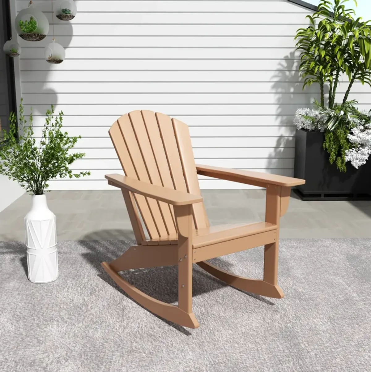 WestinTrends Outdoor Patio Adirondack Rocking Chair