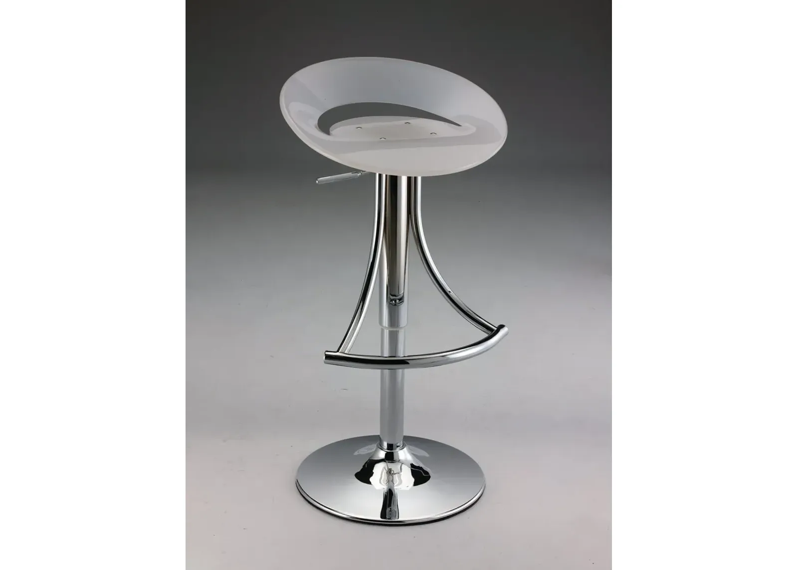 ARCRYLIC BAR STOOL, MILKY