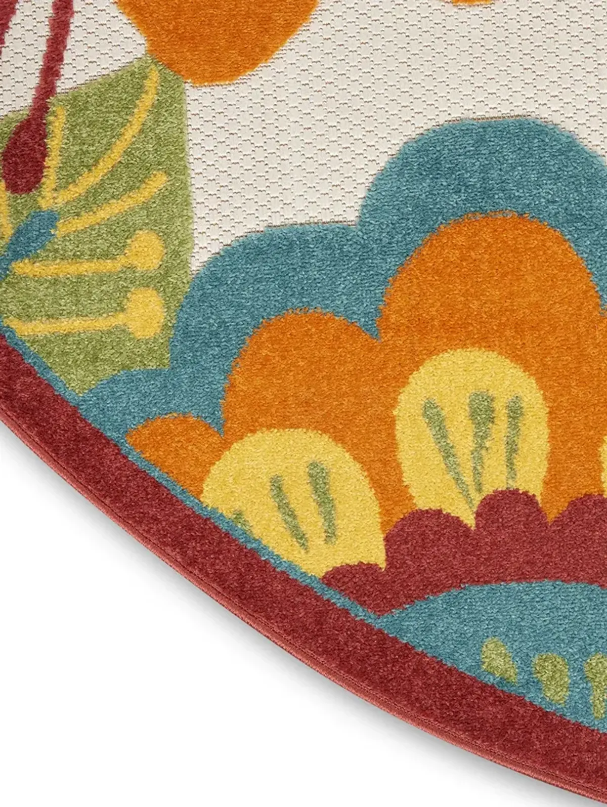 Aloha ALH25 Multicolor 7'10" x Round Rug