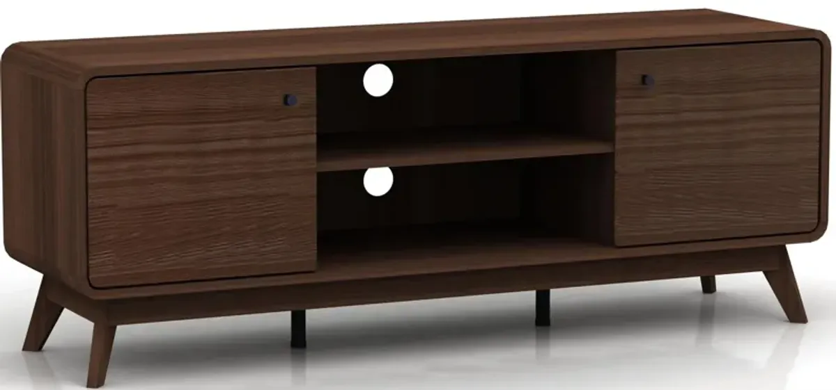 Leva Scandinavian 2 Door Rounded TV Stand