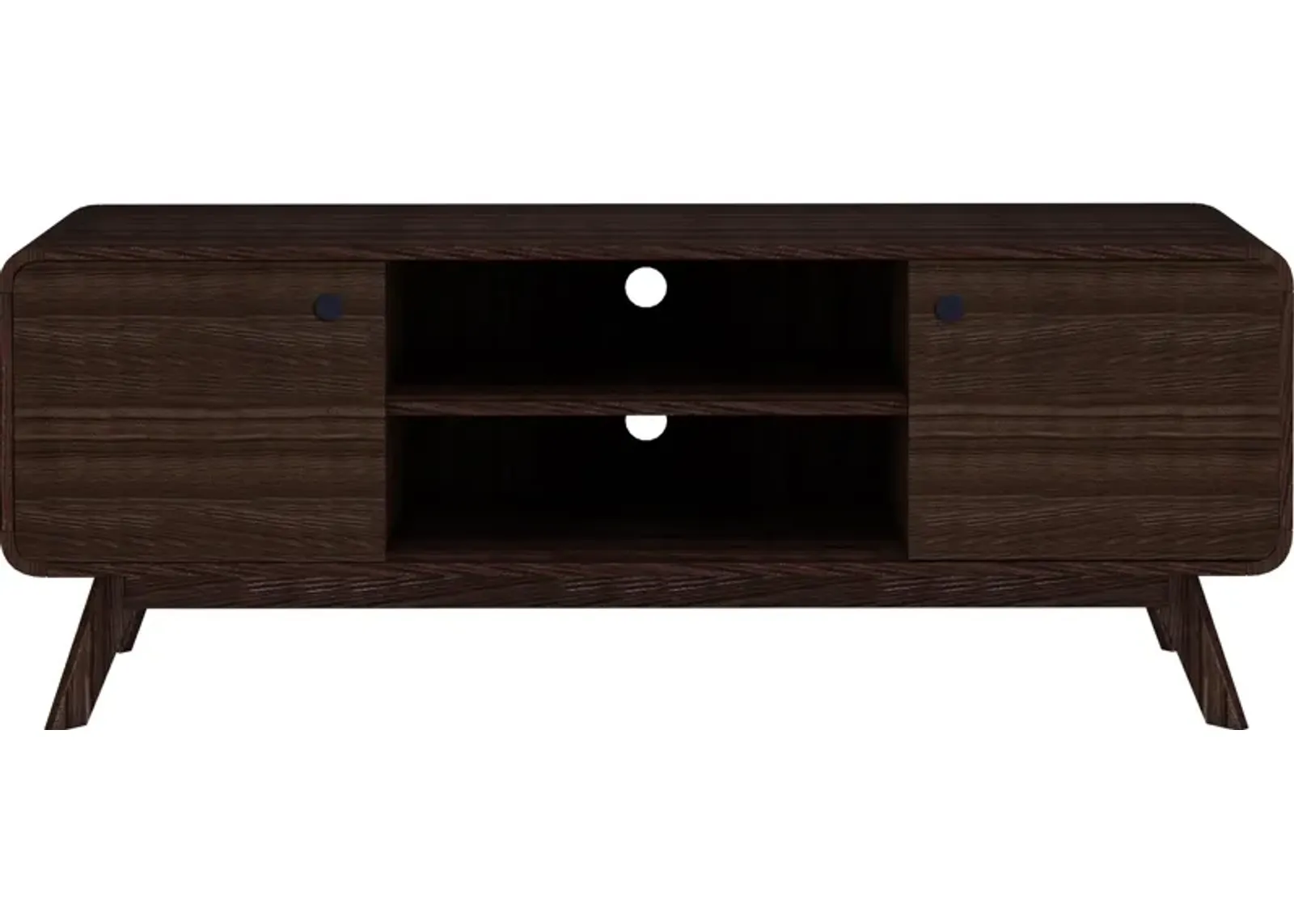 Leva Scandinavian 2 Door Rounded TV Stand