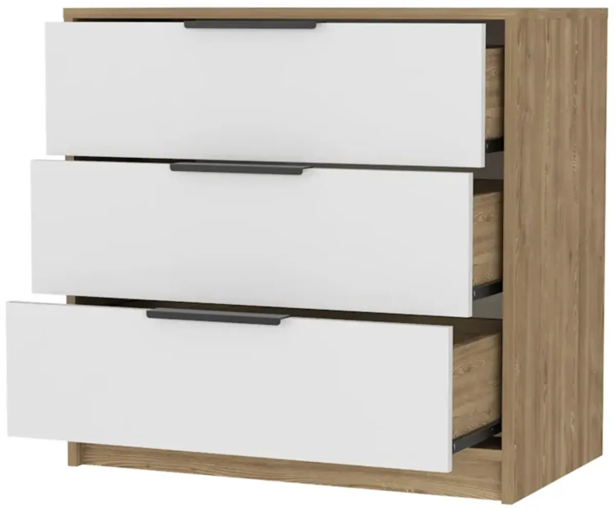 Kaia 3 Drawers Dresser, Superior Top - White Pine