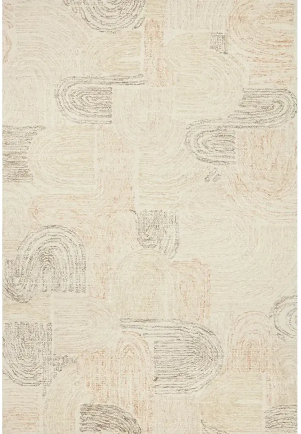 Milo Peach/Pebble 9'3" x 13' Rug