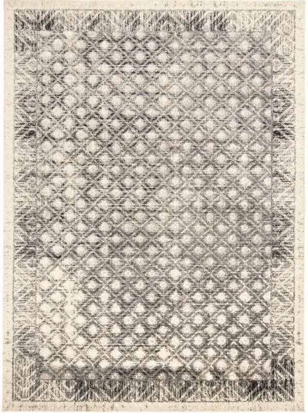 Kano 3875F Ivory/Black/Taupe 5'3" x 7'6" Rug