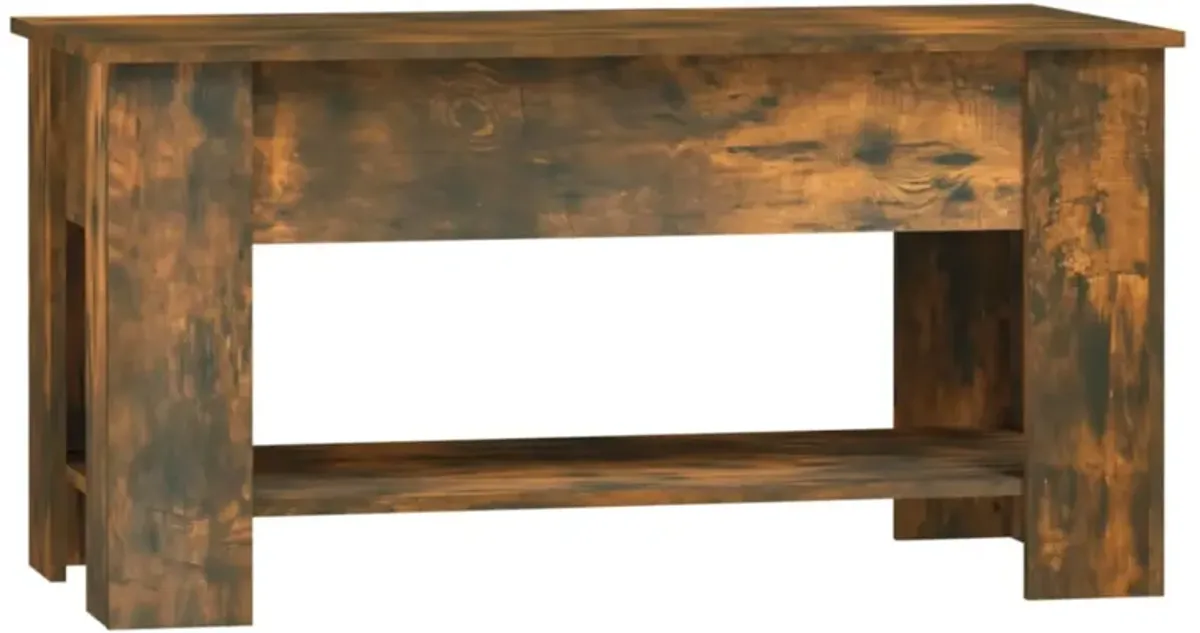 vidaXL Coffee Table Smoked Oak 39.8"x19.3"x20.5" Engineered Wood