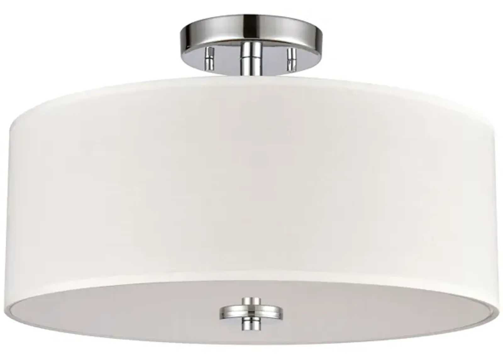 Oakland 16'' Wide 2-Light Semi Flush Mount