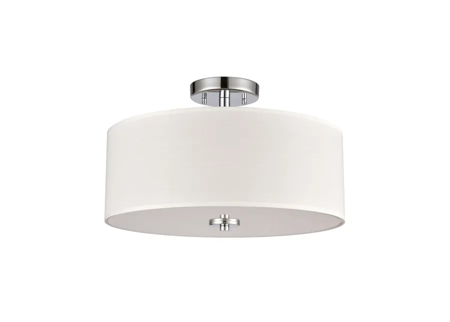 Oakland 16'' Wide 2-Light Semi Flush Mount