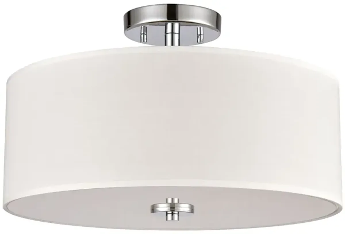 Oakland 16'' Wide 2-Light Semi Flush Mount