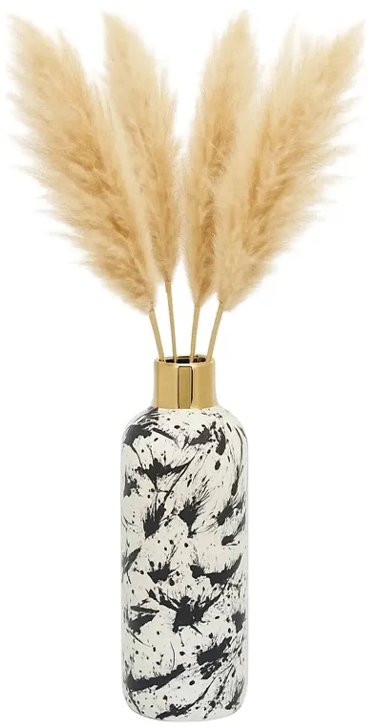 Gold Neck Abstract Vase