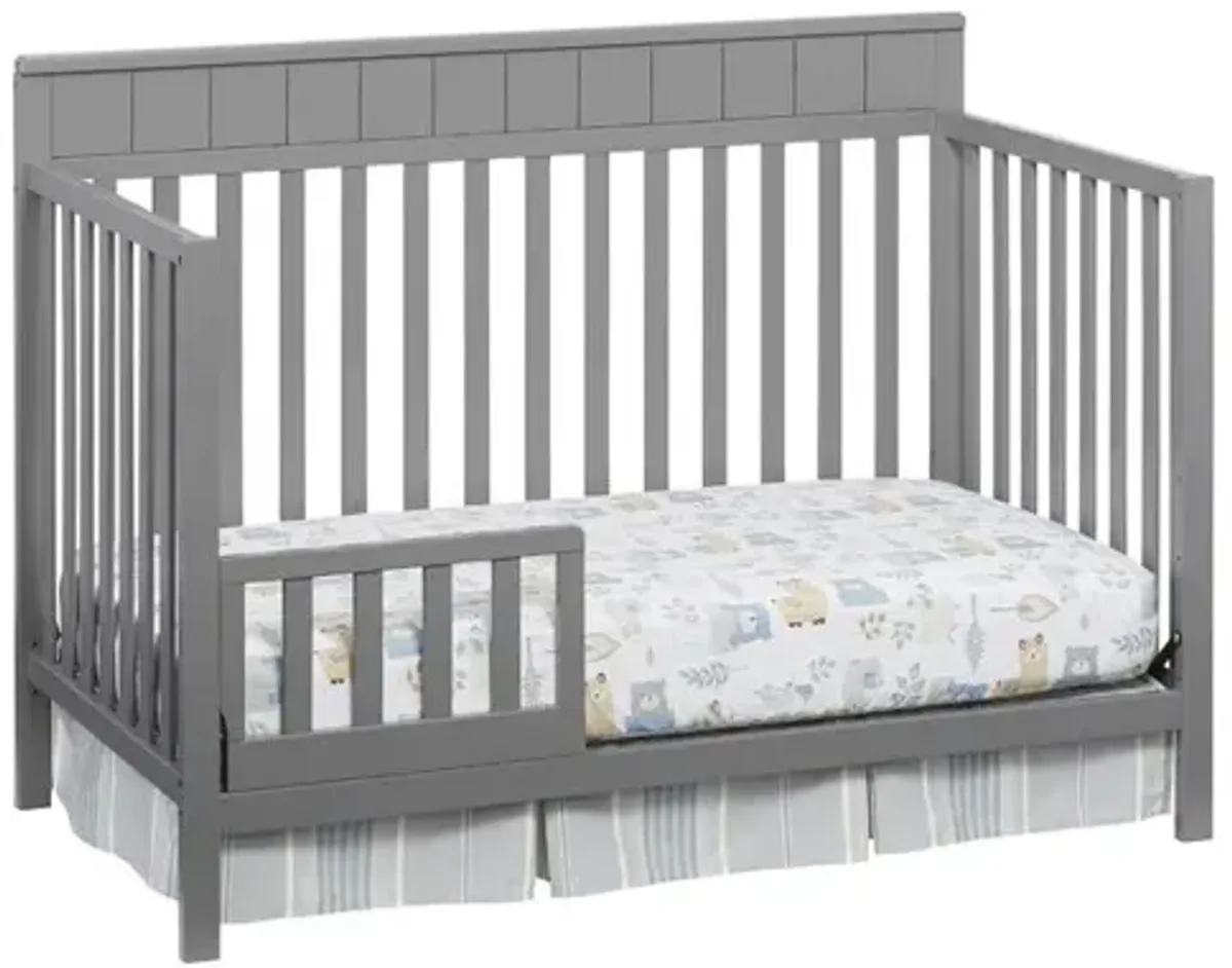 Oxford Baby Logan 4 In 1 Convertible Crib Dove Gray