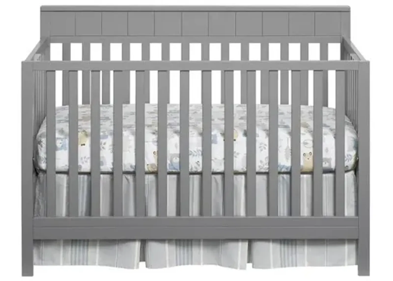 Oxford Baby Logan 4 In 1 Convertible Crib Dove Gray