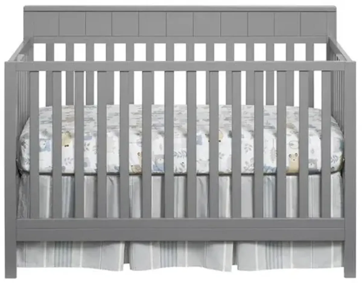 Oxford Baby Logan 4 In 1 Convertible Crib Dove Gray