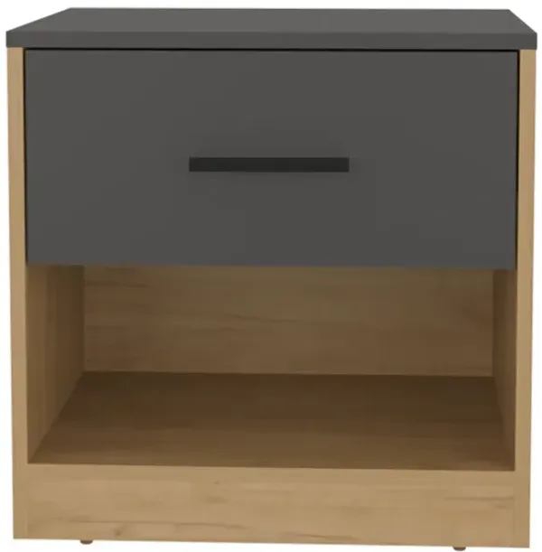 Kemp Mill Nightstand, Matt Grey/Macadamia