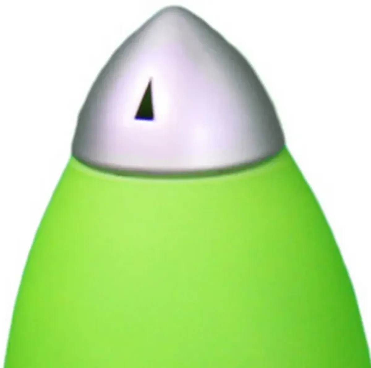 Kid Table Lamp with Rocket Design Silhouette, Green-Benzara